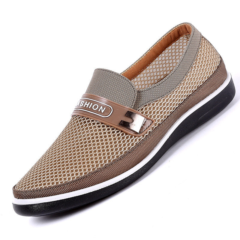 2019 Men'S Casual Shoes,Men Summer Style Mesh Flats For Men Loafer Creepers Casual High-End  Shoes Very Comfortable Size:38-44