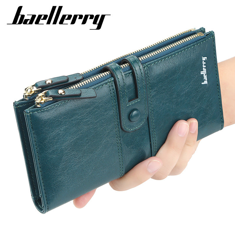 2020 Fashion Women Wallets Long Top Quality Leather Card Holder Classic Female Purse  Zipper Brand Wallet For Women