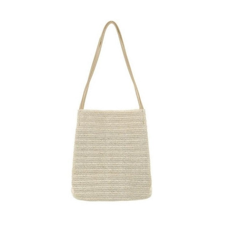 2020 New Summer Straw Bag For Women Holiday Casual Handbag Weaving Beach Bucket Shoulder Bags  South Korea'S Bag Mpb02