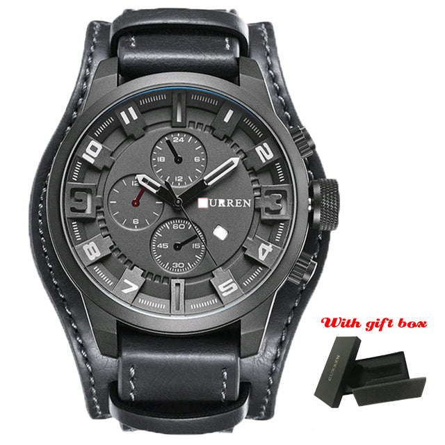 2020 Top Brand Fashion Luxury Quartz Watch Men Sports Watches Military Army Male Wrist Watch Clock Curren Relogio Masculino 8225