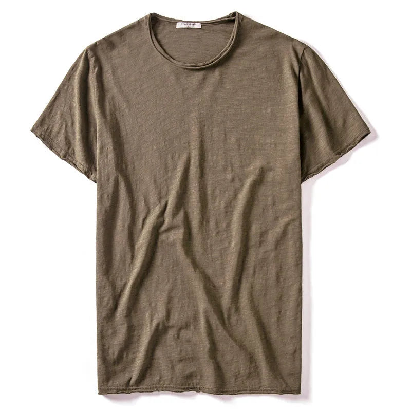 2021 Summer 100% Cotton T Shirt Men Casual Soft Fitness Shirt Men T Shirt Tops Tee Shirts O Neck Short Sleeve Tshirt Men