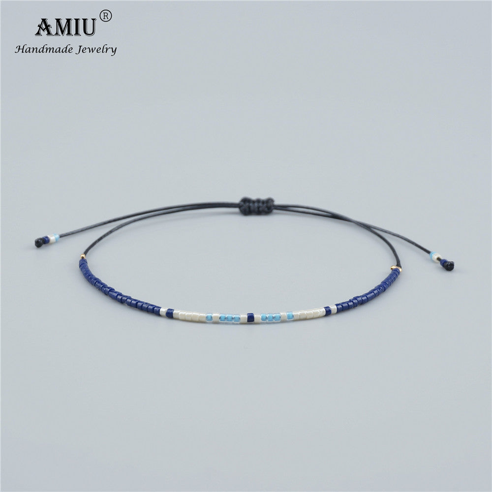 2022 Amiu Handmade Miyuki Bead Bracelet Lovely Popular Love Lucky Charm Bracelets & Bangles For Women Men Seed Beads Bracelets
