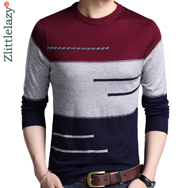 2022 Brand Male Pullover Sweater Men Knitted Jersey Striped Sweaters Mens Knitwear Clothes Sueter Hombre Camisa Masculina 100
