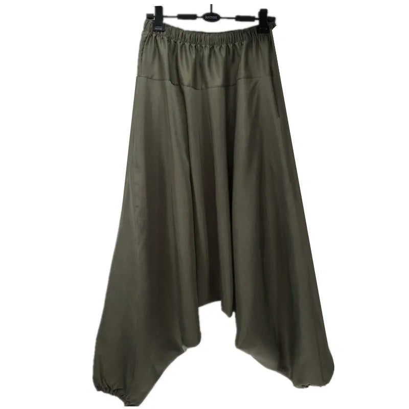 2022 Casual Harem Plants,Loose Women Casual Trousers,Wide Leg Pants,Pantskirt,  -  Woman Big Crotch Pants,Bloomers