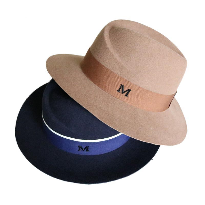 2022 New Hats For Men High Quality Autumn Winter Fedora Ladies Hats For Women M Wool Felt Hat Hair Accessory Cap