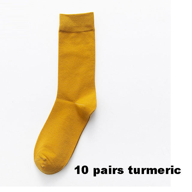 2022 New Autumn Winter Men'S Cotton Socks Plus Size 38-45 Long Socks For Men Dress Male Gifts Business Casual Deodorant Sox Hot