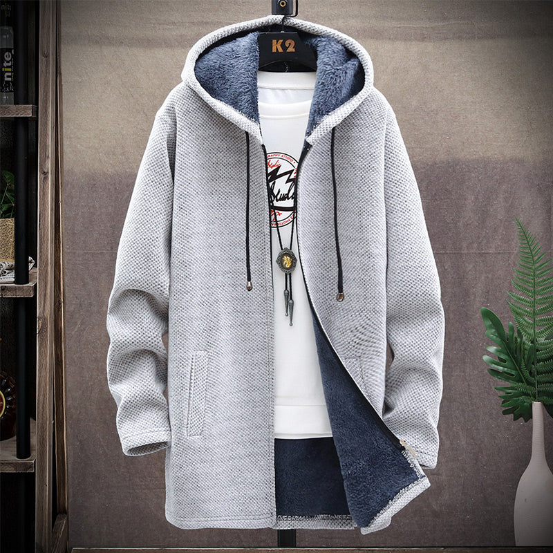 2022 Winter New Arrival Men'S Sweaters Cardigan Men Knitted Thicken Mens Hooded Coat Male Slim Fit Knitting Sweater M-3Xl