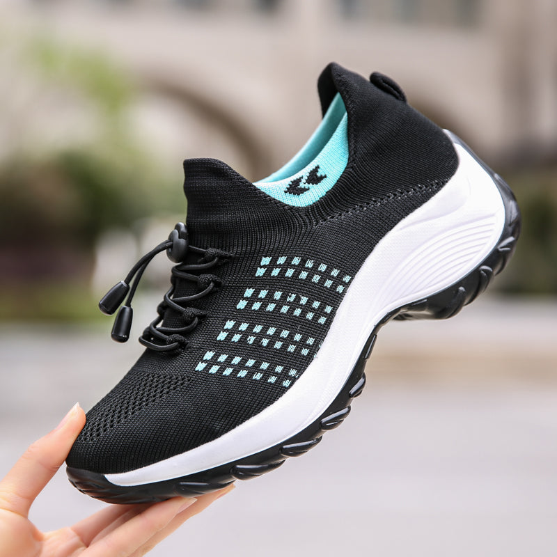 2022 Women Flat Platform Shoes Woman Sneakers For Women Breathable Mesh Tenis Ladies Shoes For Sock Sneakers Zapatillas Mujer