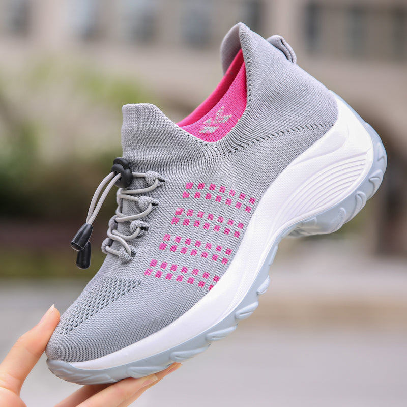 2022 Women Flat Platform Shoes Woman Sneakers For Women Breathable Mesh Tenis Ladies Shoes For Sock Sneakers Zapatillas Mujer