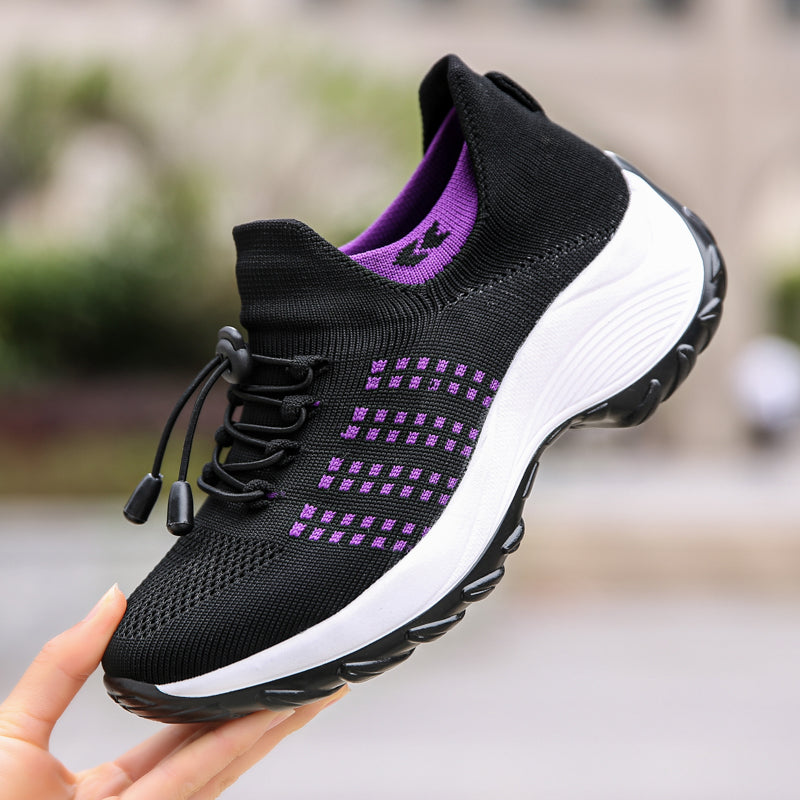 2022 Women Flat Platform Shoes Woman Sneakers For Women Breathable Mesh Tenis Ladies Shoes For Sock Sneakers Zapatillas Mujer