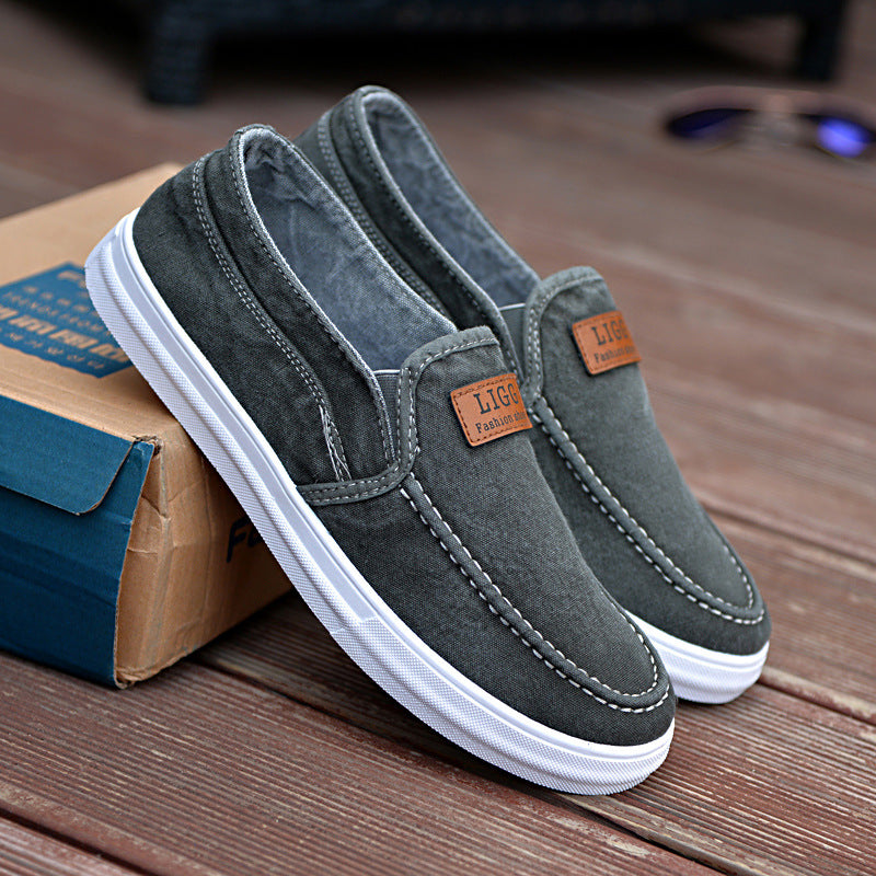 2023 Blue Casual Men Shoes Summer Moccasin Shoes Slip On Designer Male Flats Canvas Shoes Alpargatas Zapatillas Superstar