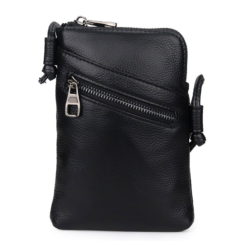 2023 Summer New Women Genuine Leather Shoulder Messenger Bags Female Cellphone Crossbody Bag Softness Small Purses And Handbags