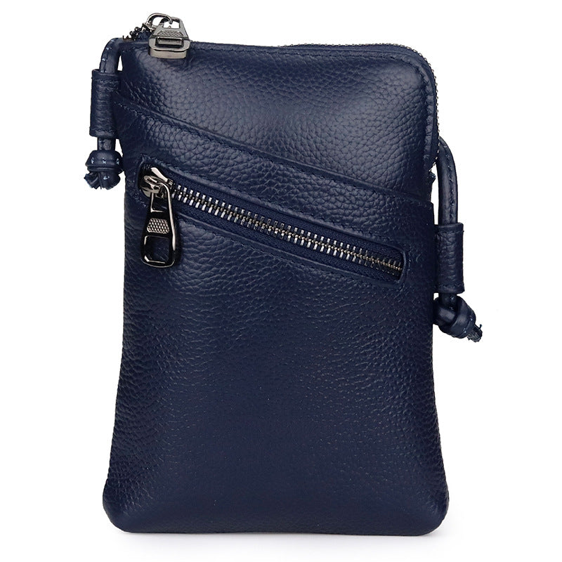 2023 Summer New Women Genuine Leather Shoulder Messenger Bags Female Cellphone Crossbody Bag Softness Small Purses And Handbags