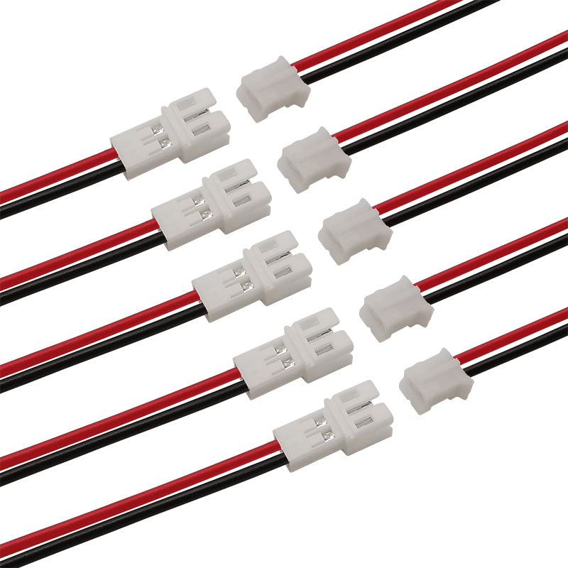 20Cm Jst Ph 2.0 2.0Mm Pitch 2 Pin Male Female Cable Connector Micro Jst Ph 2P Plug Jack Socket Terminals Wire Cables Connectors