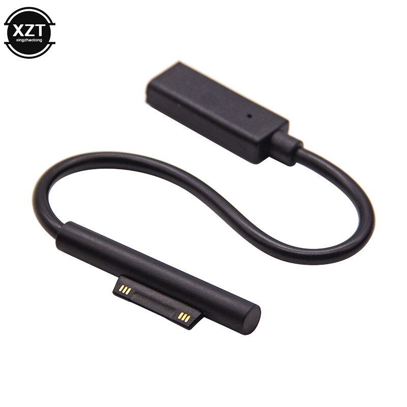 20Cm 15V 3A Fast Charging Usb Type-C Female Power Supply For Microsoft Surface Pro 4 5 6 Go Tablet Pd Charger Adapter Cable Dc