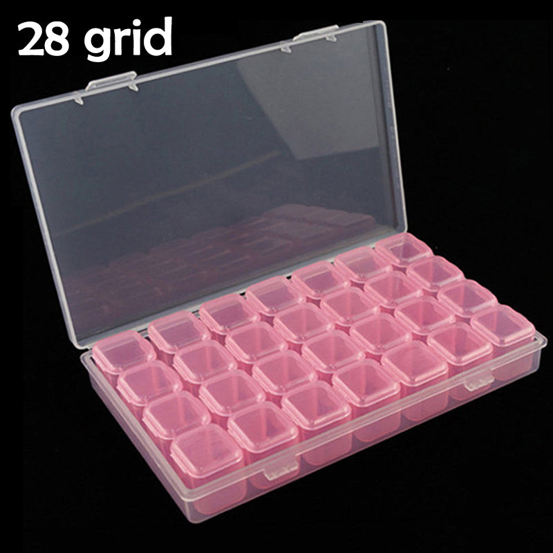 28 Grid Dismountable Diamond Painting Accessories Diamond Embroidery Cases Pp Plastics Box Organizer Home Storage Boxes