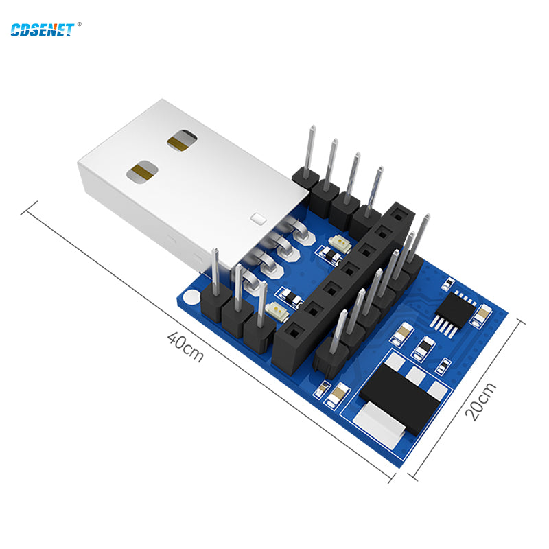 2Pc/Lot Usb Uart Cp2102 E15-Usb-T2 Cdsenet Uart Usb To Ttl 3.3V 5V Wireless Test Board Adapter For Rf Serial Module
