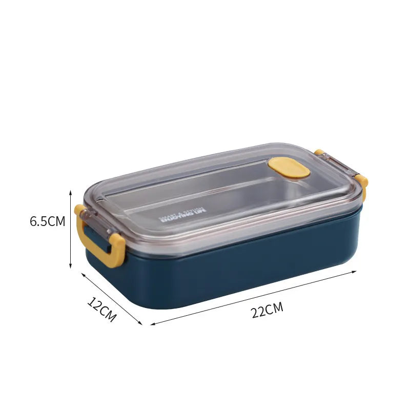 304 Stainless Steel Thermal Lunch Box Office Worker Bento Box Single/Double Layer Student Children Food Storage Container Store