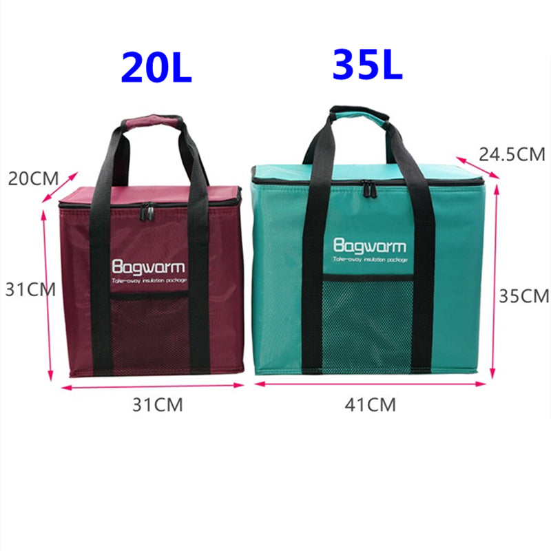 35L/20L Cooler Bag Insulation Package Thermo Refrigerator Car Ice Pack Picnic Large Insulated Thermal