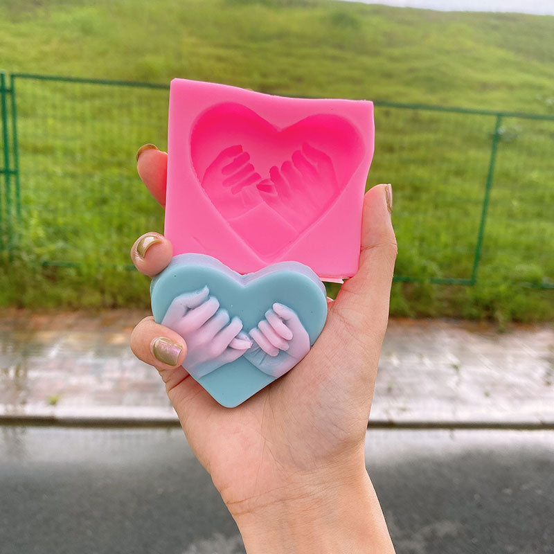 3D Love Heart  Shaped Silicone Soap Mold Diy Cake Candel Chocolate Soap Mold Mould Fondant Sugar Art Tools For Soap Making