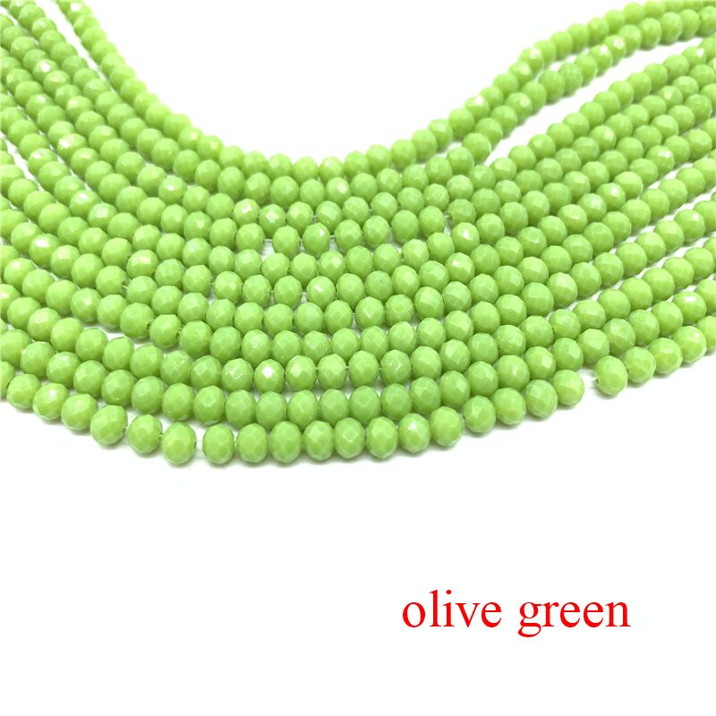 3X4Mm  Austria Faceted Crystal Glass Beads Loose Spacer Beads For Jewelry Making Wholesale  Diy  Bracelet Making