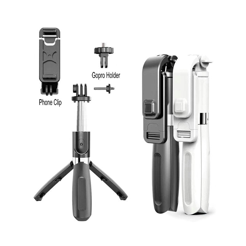 4 In1 Bluetooth-Compatible Wireless Selfie Stick Tripod Foldable Monopods Universal For Smartphones For Sports Action Cameras