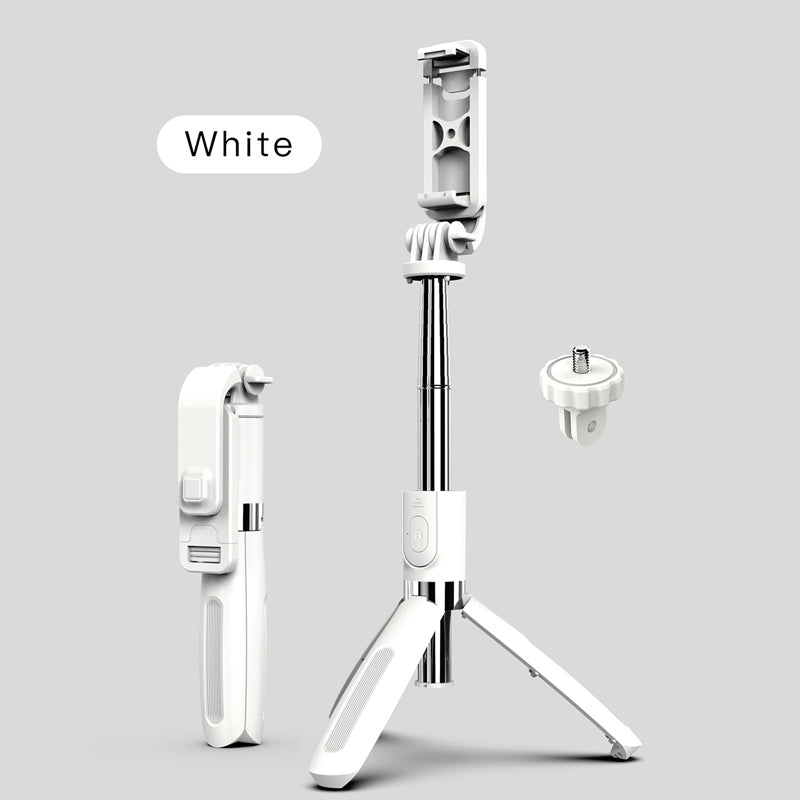 4 In1 Bluetooth-Compatible Wireless Selfie Stick Tripod Foldable Monopods Universal For Smartphones For Sports Action Cameras