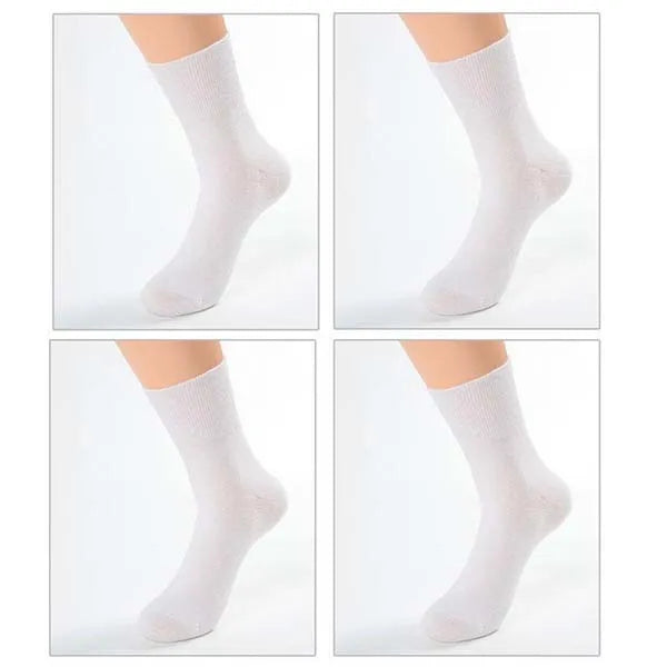 4 Pairs/Lot Diabetic Socks Non Binding Loose Mouth Socks For Diabetes Hypertensive Patients Bamboo Cotton Material Women And Men