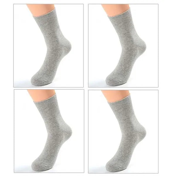 4 Pairs/Lot Diabetic Socks Non Binding Loose Mouth Socks For Diabetes Hypertensive Patients Bamboo Cotton Material Women And Men