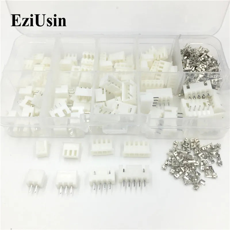 40/50/60Sets Xh2.54 Jst Terminal Male Female Wire Connector Adaptor 2P 3P 4P 5P 2.54Mm 2.5Mm Pin Header Housing Xh Tjc3 As Xhp