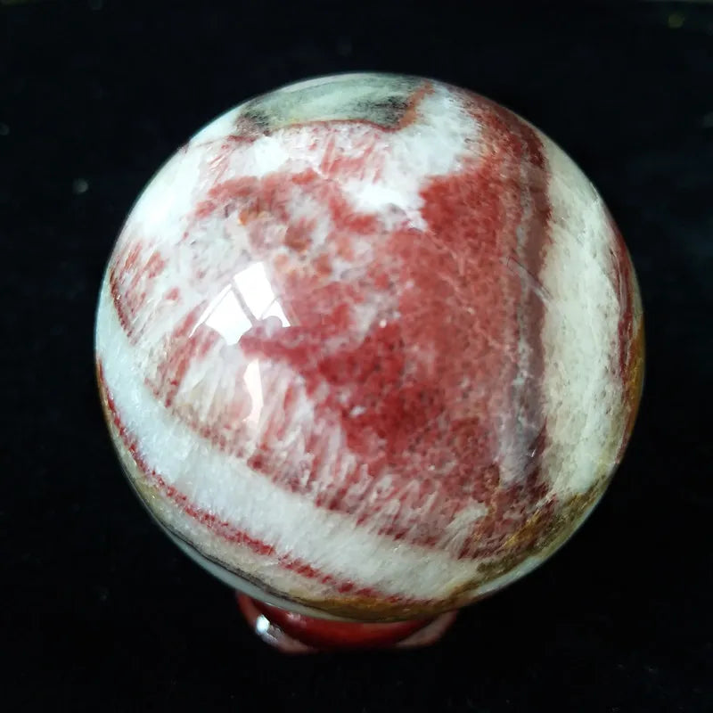 47/55Mm Aaaaa+ Natural Rhodochrosite Stone Crystals  Ball  Stone Ball  Home Decorated High Quality Stones Sphere