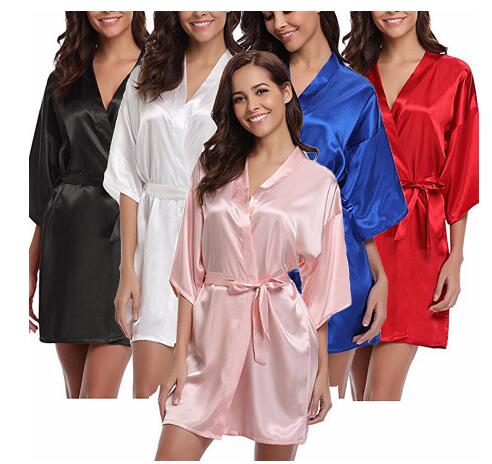 4Xl.Women'S Satin Wedding Kimono Bride Robe.Sleepwear Bridesmaid Robes Pajamas Bathrobe Nightgown Spa Bridal Robes Dressing Gown