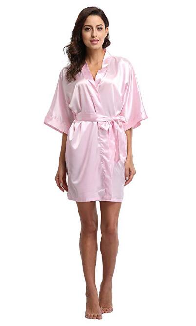 4Xl.Women'S Satin Wedding Kimono Bride Robe.Sleepwear Bridesmaid Robes Pajamas Bathrobe Nightgown Spa Bridal Robes Dressing Gown