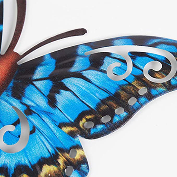 4Pcs Metal Butterfly Wall Decoration Hanging Sculpture Wall Artwork Garden Decoration Miniaturas Animal Outdoor Statues For Yard