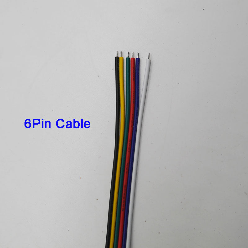 5~100 Meters 2Pin 3Pin 4Pin 5Pin 6Pin 22 Awg Extension Electric Wire Cable Led Connector For 5050 3528 Rgbw Rgb Cct Led Stirp