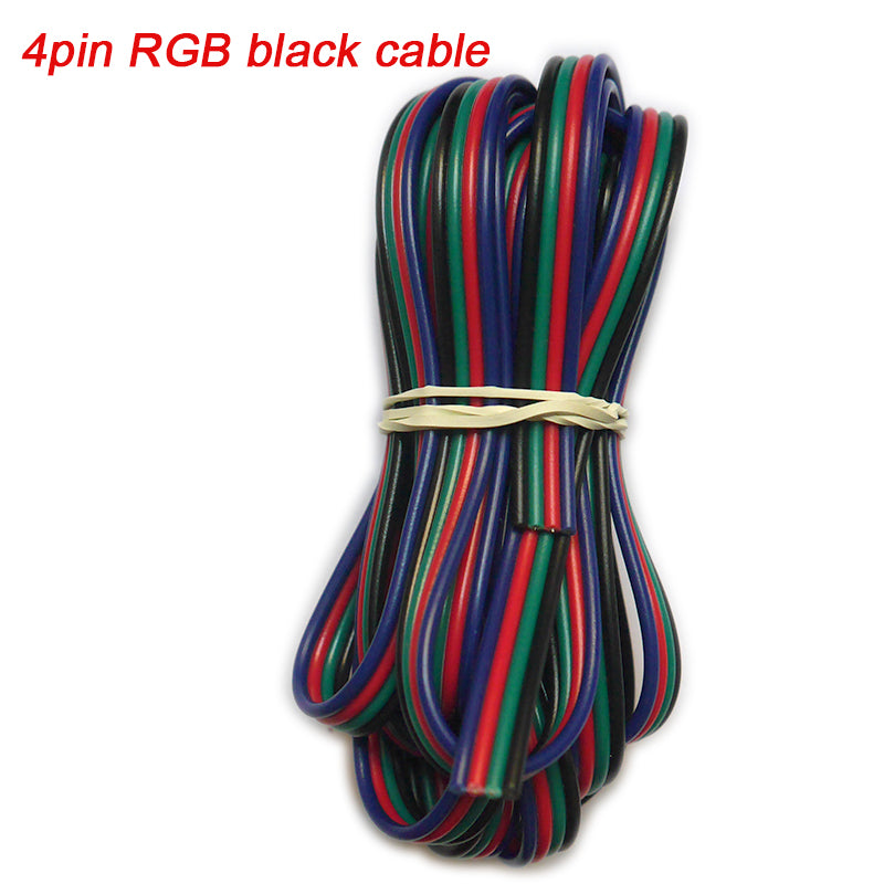 5~100 Meters 2Pin 3Pin 4Pin 5Pin 6Pin 22 Awg Extension Electric Wire Cable Led Connector For 5050 3528 Rgbw Rgb Cct Led Stirp