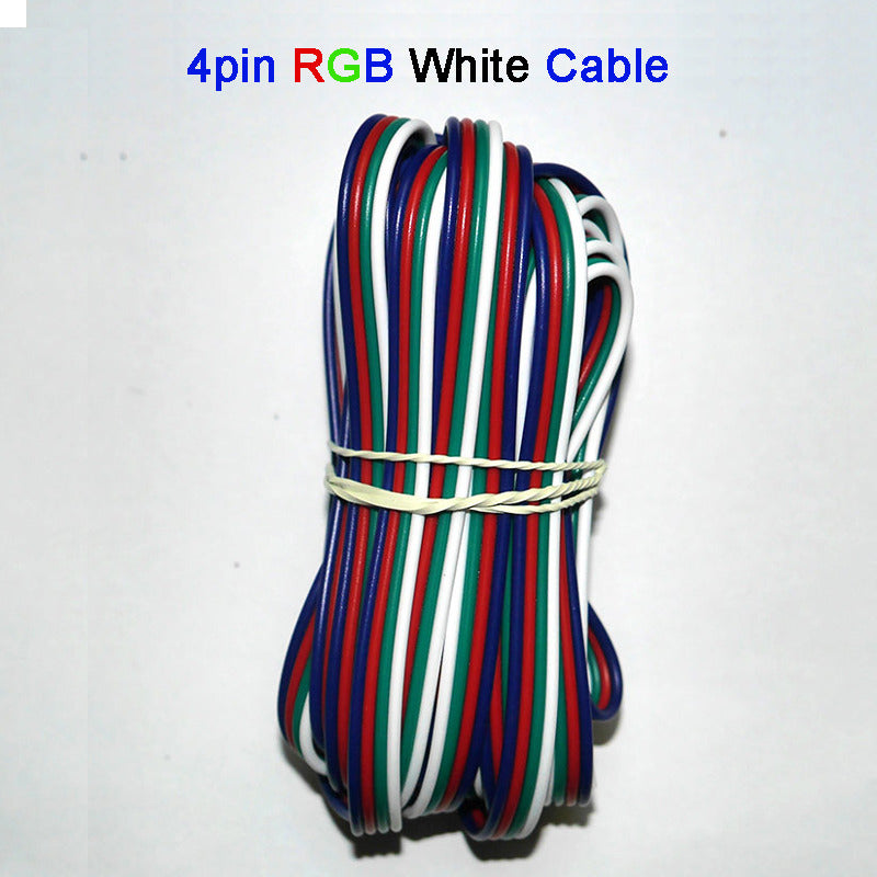 5~100 Meters 2Pin 3Pin 4Pin 5Pin 6Pin 22 Awg Extension Electric Wire Cable Led Connector For 5050 3528 Rgbw Rgb Cct Led Stirp