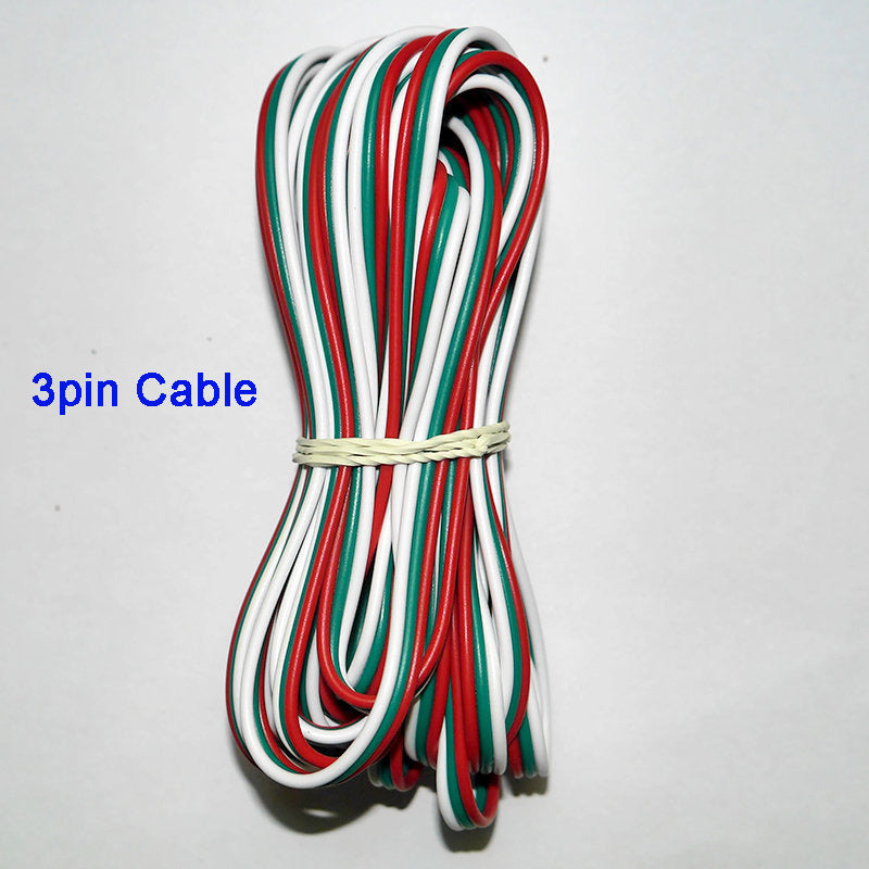 5~100 Meters 2Pin 3Pin 4Pin 5Pin 6Pin 22 Awg Extension Electric Wire Cable Led Connector For 5050 3528 Rgbw Rgb Cct Led Stirp