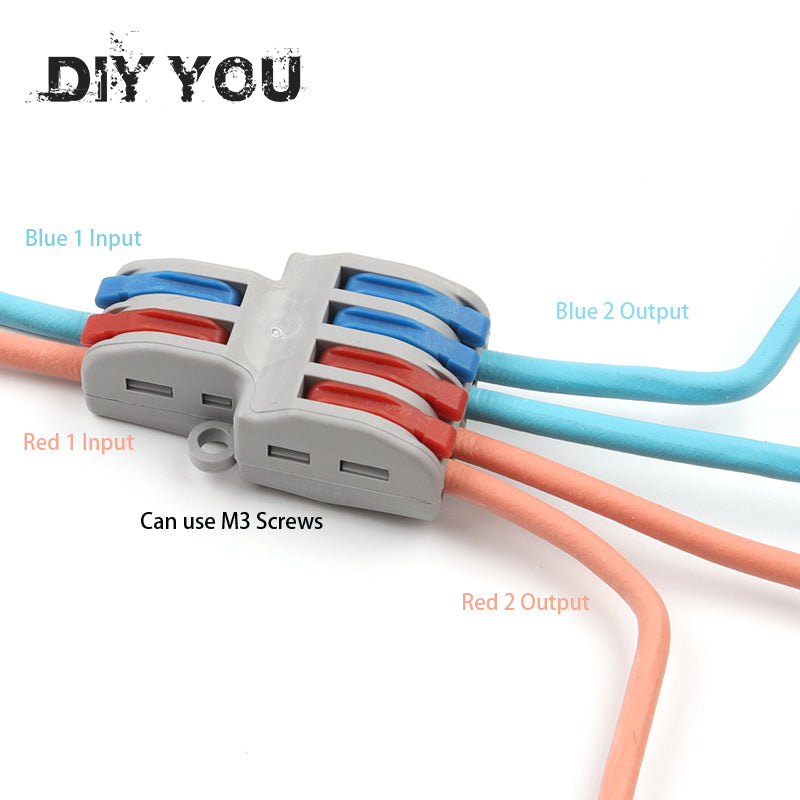 5/10Pcs/Lot Spl-42/62 Mini Fast Wire Connector Universal Wiring Cable Connector Push-In Conductor Terminal Block Diy You