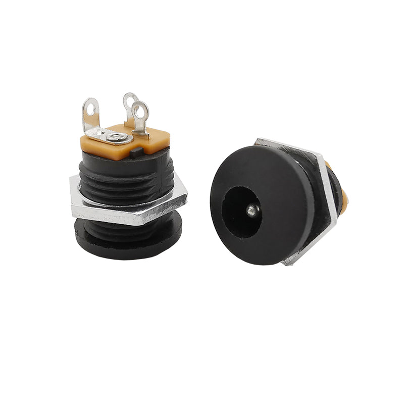 5.5 X 2.1Mm 12V 3A Dc022 Plastic Male Plugs Female Socket Panel Mount Jack 5.5*2.1Mm Dc Power Connectors Electrical Supplies