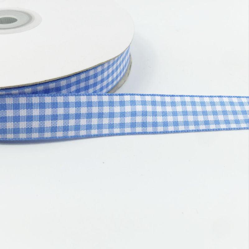 5 Yards / Pack 10Mm 15Mm Lattice Plaid Ribbons Bow Ribbon Gift Wrapping Polyester Ribbon Handmade Diy Accessories,