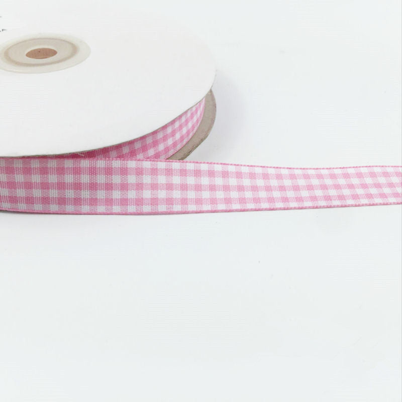 5 Yards / Pack 10Mm 15Mm Lattice Plaid Ribbons Bow Ribbon Gift Wrapping Polyester Ribbon Handmade Diy Accessories,