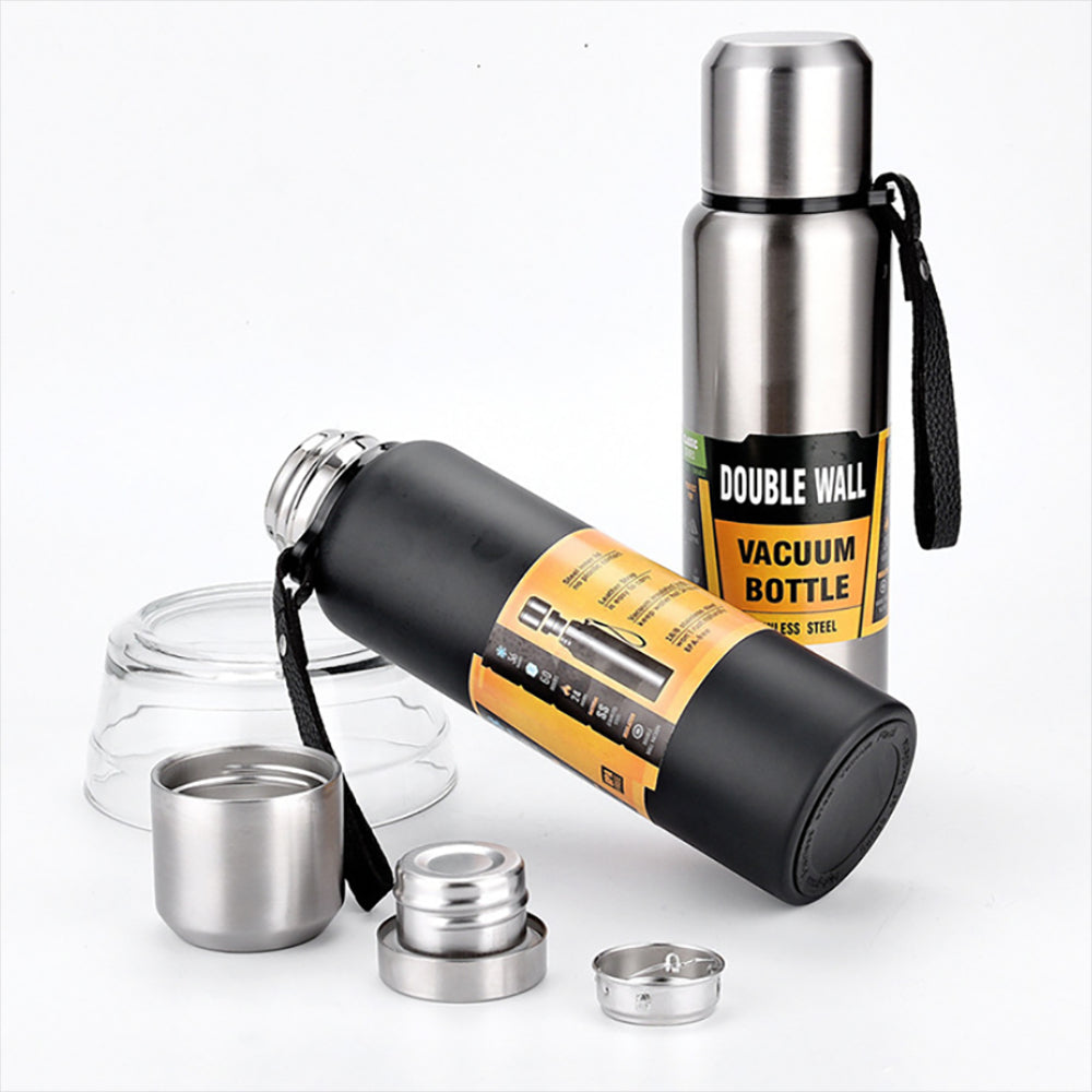 500-1500Ml Double Stainless Steel Vacuum Flask Thermos Mug Outdoor Travel Large Capacity Thermos Portable Travel Mug