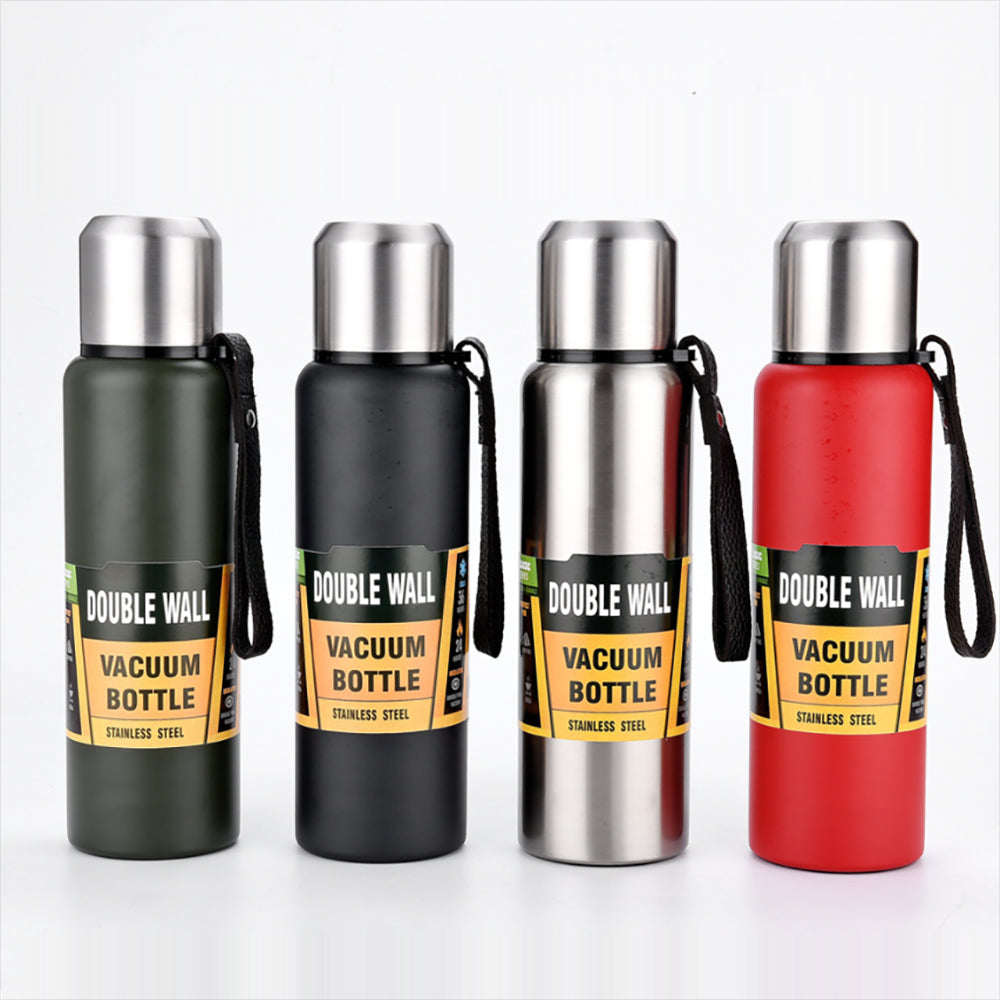 500-1500Ml Double Stainless Steel Vacuum Flask Thermos Mug Outdoor Travel Large Capacity Thermos Portable Travel Mug