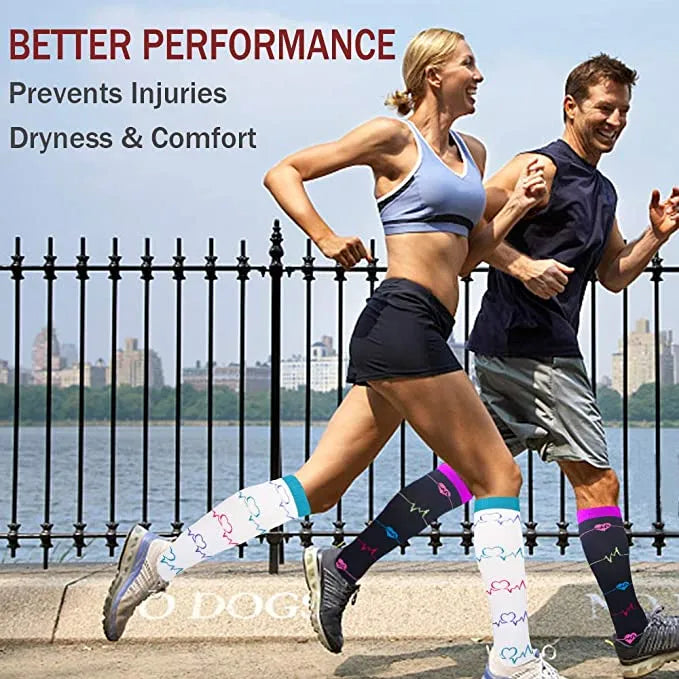 59 Styles Compression Socks For Men &Amp; Women (20-30 Mmhg) Best Stockings Running Fit Breathable Long Socks For Male Travel Sock