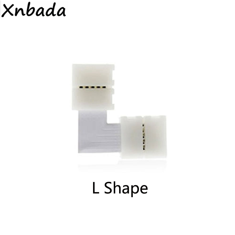 5Pcs Free Soldering Led Connector 2Pin 3Pin 4Pin 5Pin L / T / X Shape Corner Connector For 10Mm Rgb Rgbw Rgbww Led Strip Light