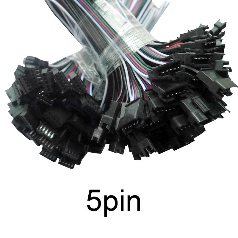 5Pair~100Pairs 3Pin 4Pin 5Pin 6Pin Jst Led Connectors,Male And Female Connector For 3528 5050 Rgb Rgbw Rgbww Led Strip Light