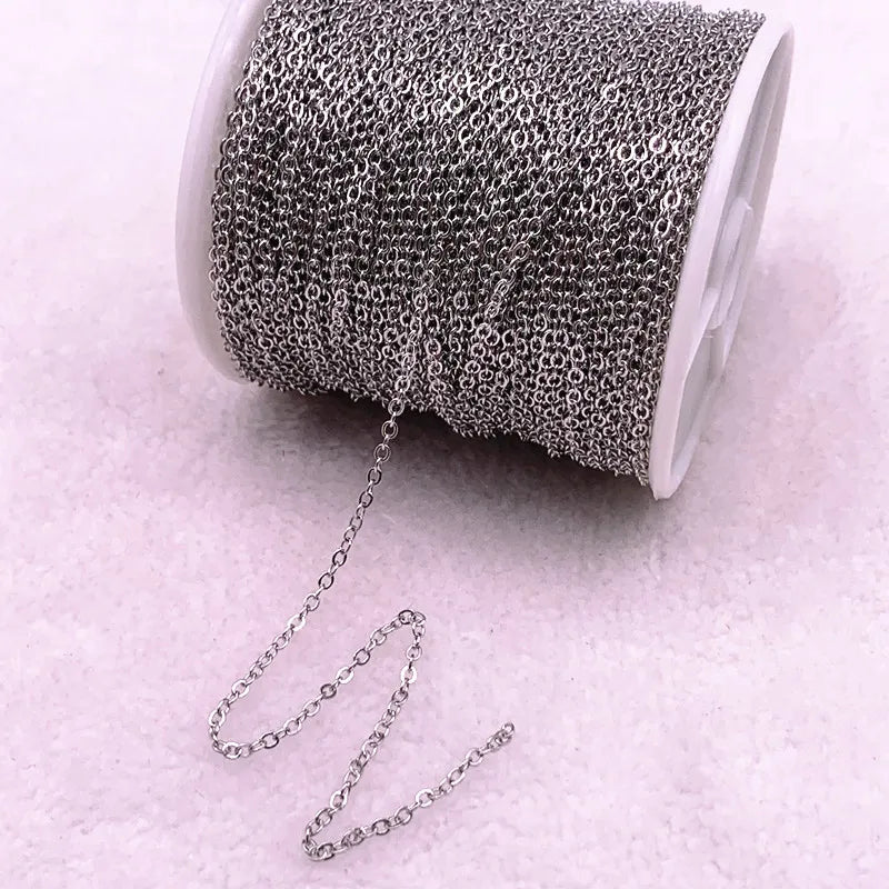 5Yards Golded/Silvered Plated Necklace Chain For Jewelry Making Findings Diy Necklace Chains Materials Handmade