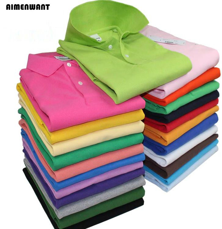 Aimenwant Men&Women Short  Sleeve Diy T-Shirt Custom Turn Down Neck Advertising Tshirt Business Company Work Shirt Sales