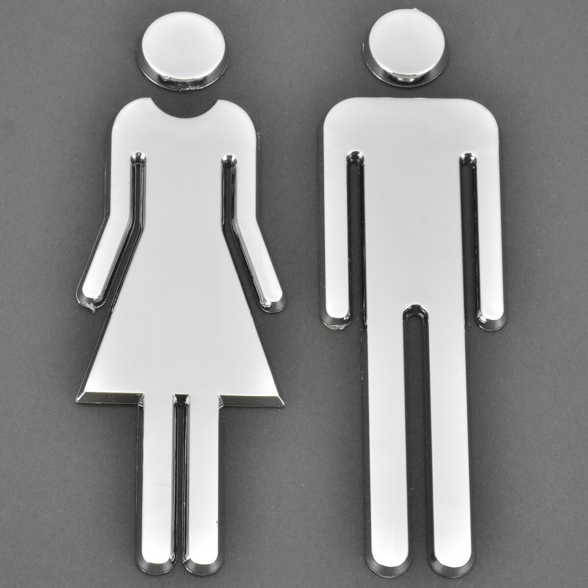 Adhesive Men Women Toilet Door Sign Bathroom Restroom Wc Door Sign For Wc Toilet Door Sign Sticker